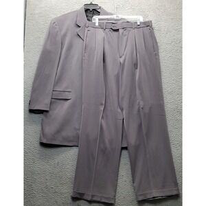 Pronti Collection by Phita 2 Pc Suit Mens XL/38 Gray Notch Lapel Single Breasted